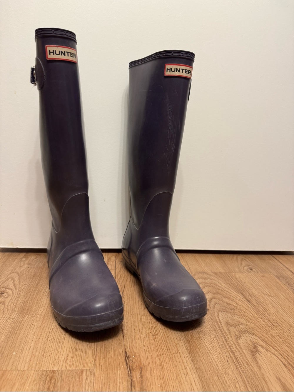 Vintage Deep purple Hunter Tall Rain Boots